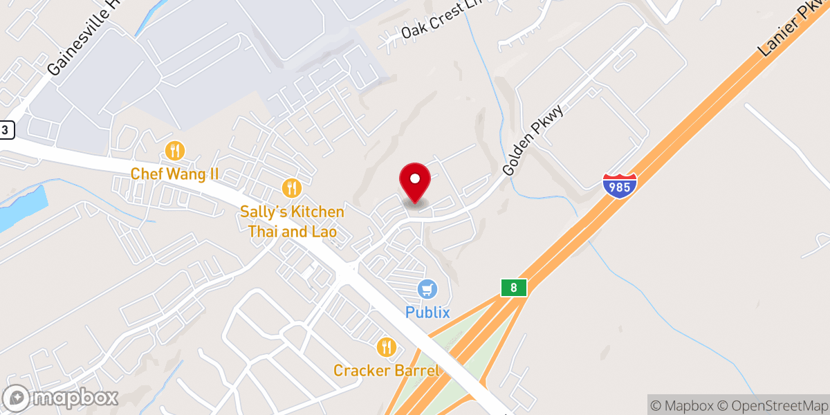 Map showing location of Calvary Restore Church