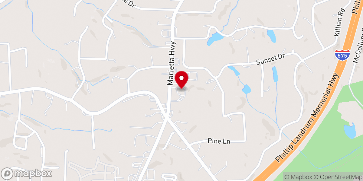 Map showing location of Canton Community Church