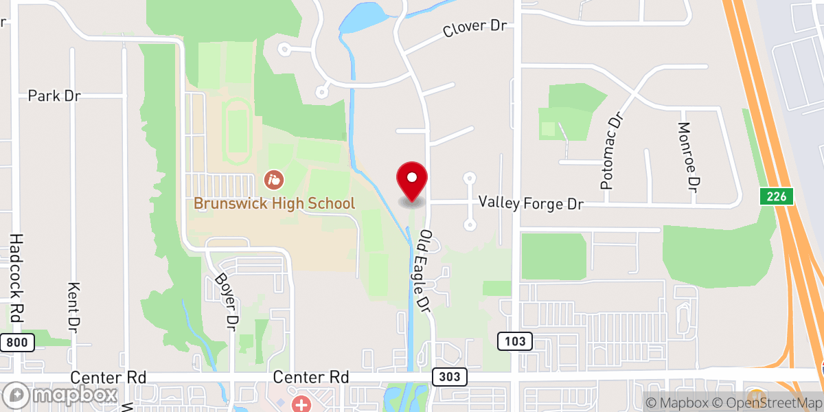Map showing location of Old Mill Village