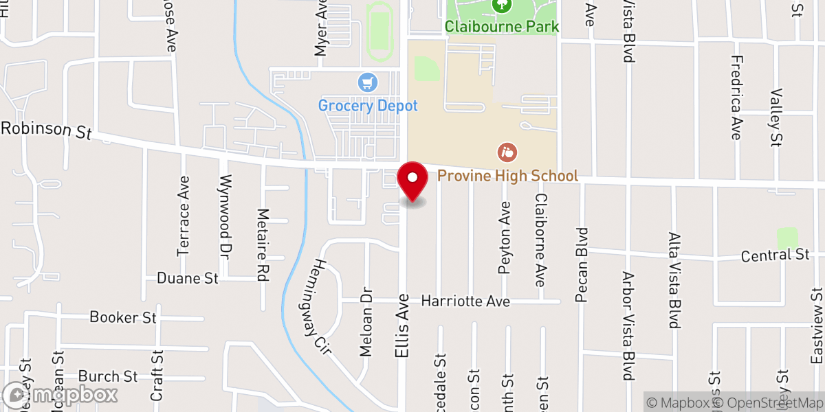 Map showing location of Pearl Street African Methodist Episcopal Church
