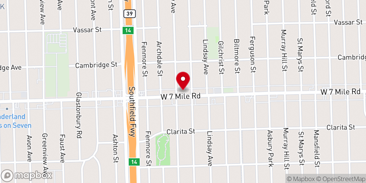 Map showing location of Adams Rib Pentecostal Church