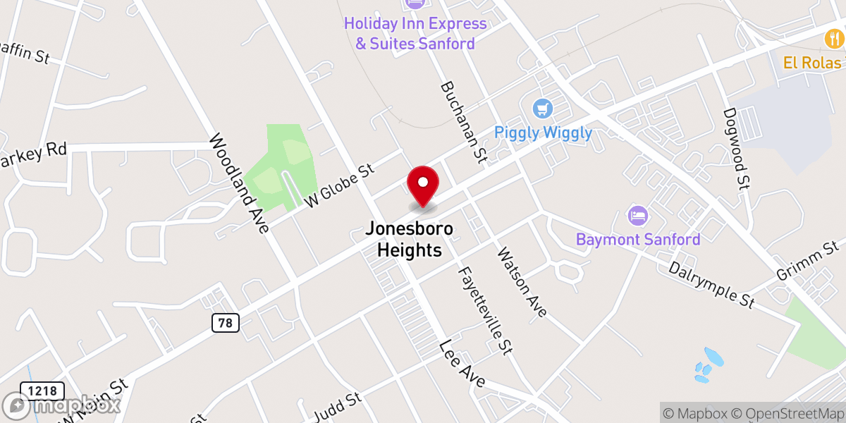 Map showing location of Overcomers City Church