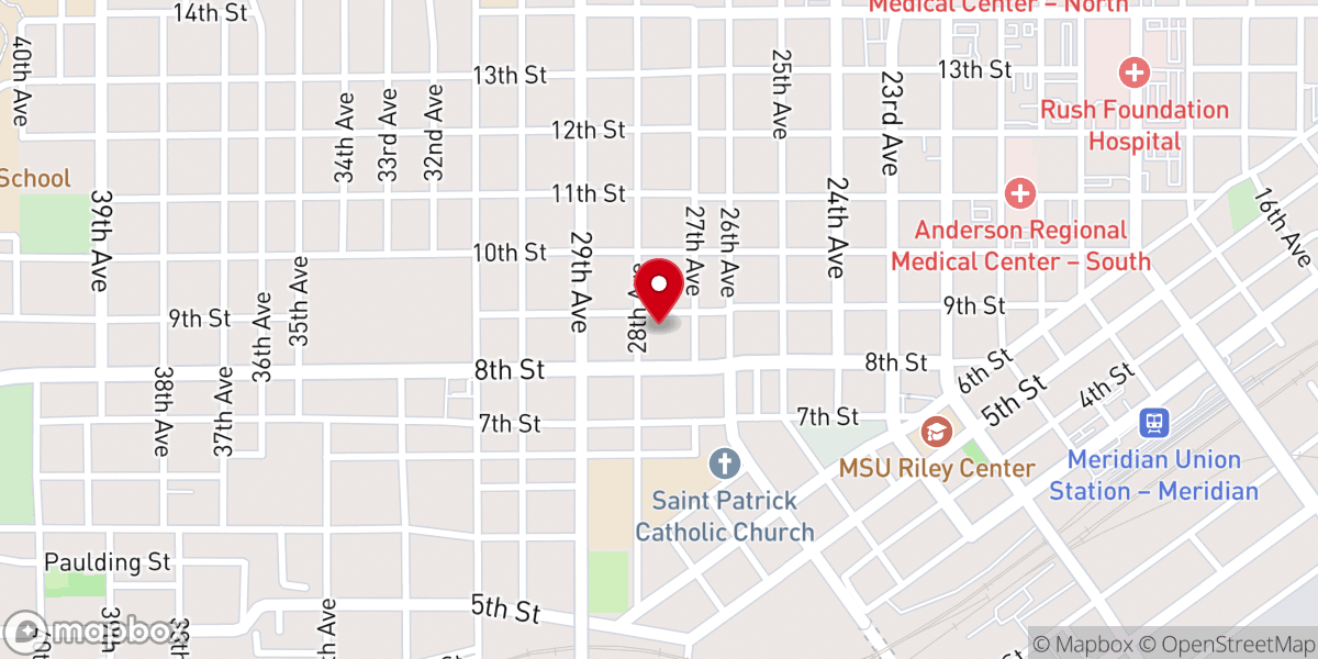 Map showing location of Jubilee Mennonite Church