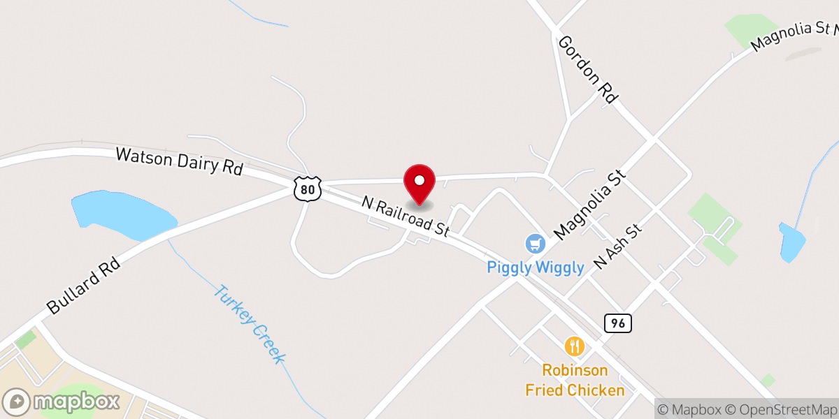 Map showing location of Williams Chapel Cme Church