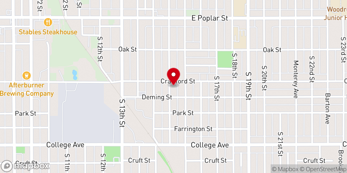 Map showing location of New Hope Fellowship Church