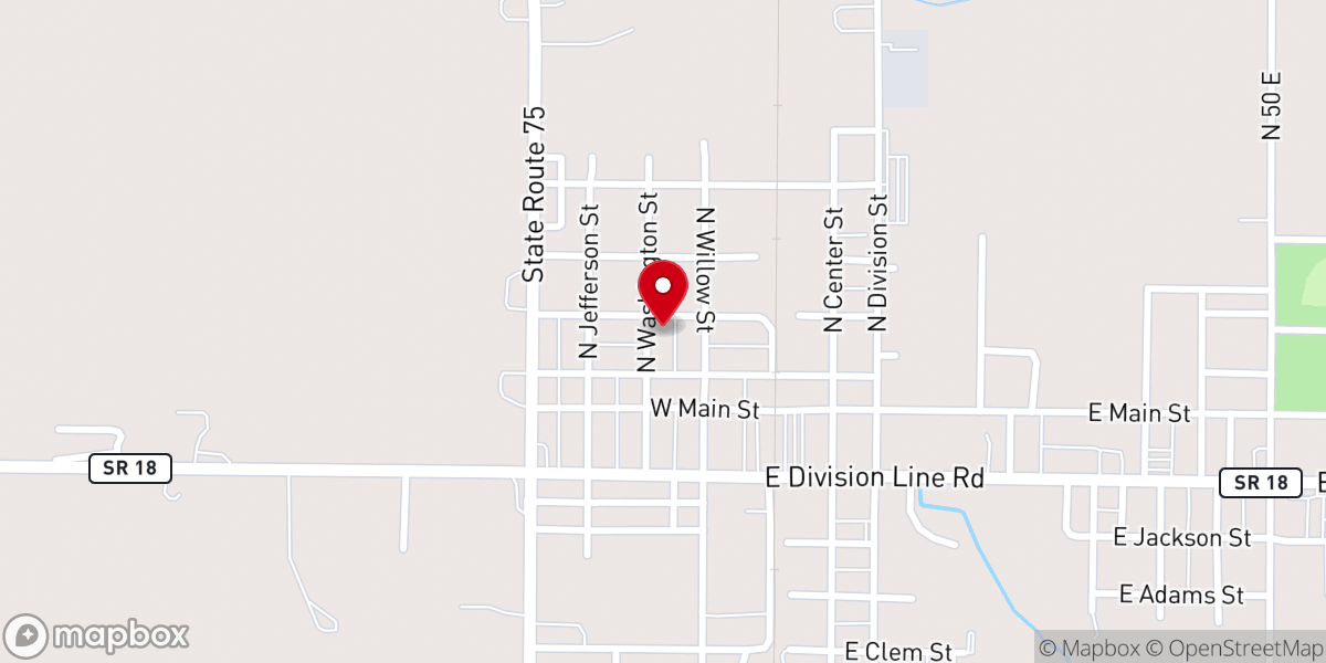 Map showing location of Victory In Christ Fellowship