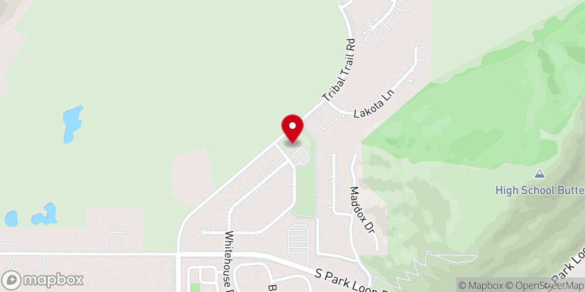 Map showing location of Shepherd of the Mountains Church