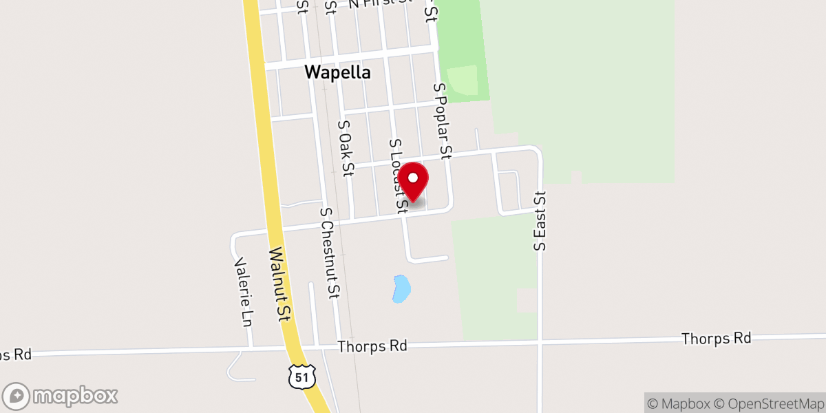 Map showing location of St Patrick Catholic Church