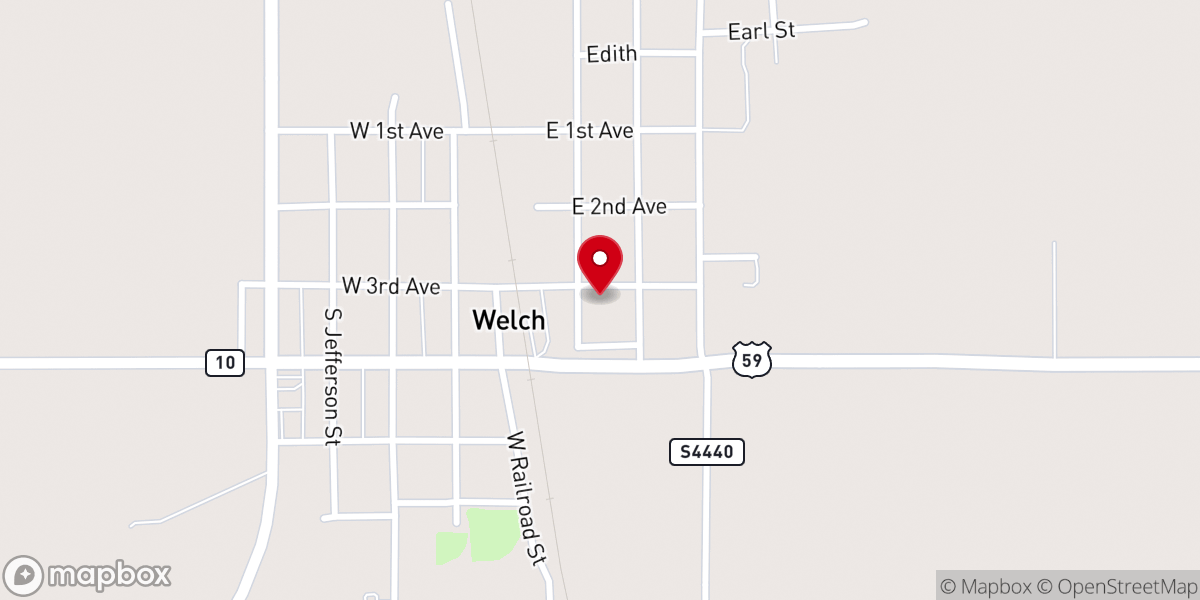Map showing location of Christian Church