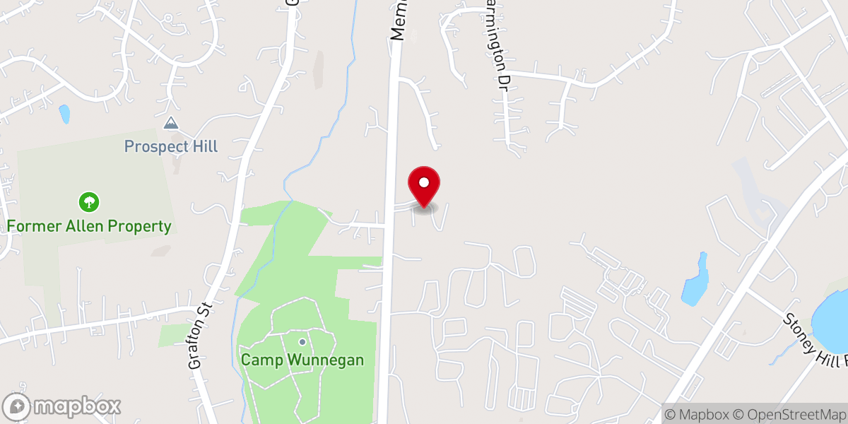 Map showing location of Chapel On the Hill