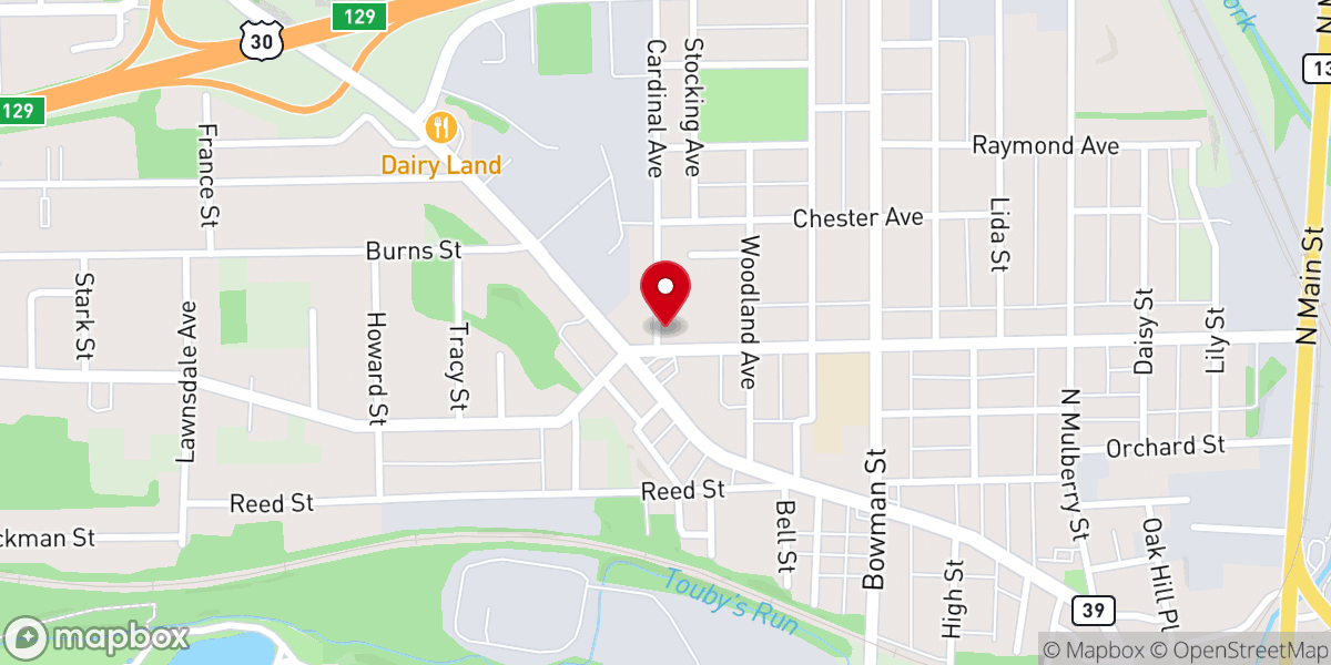Map showing location of Community Temple Church of God