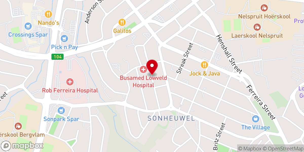 Map showing location of Catholic Church