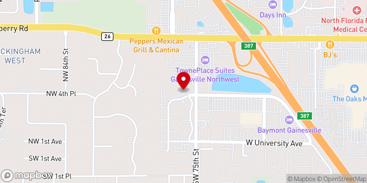 Map showing location of Spirit of Faith Christian Center Church Gainesville