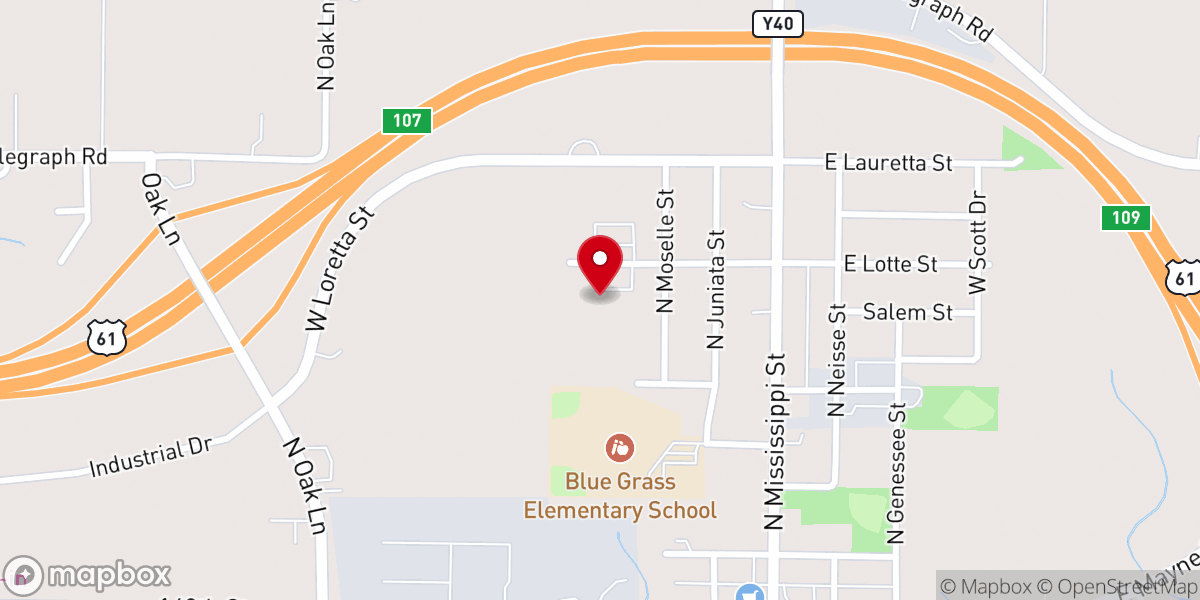 Map showing location of St Andrew Church