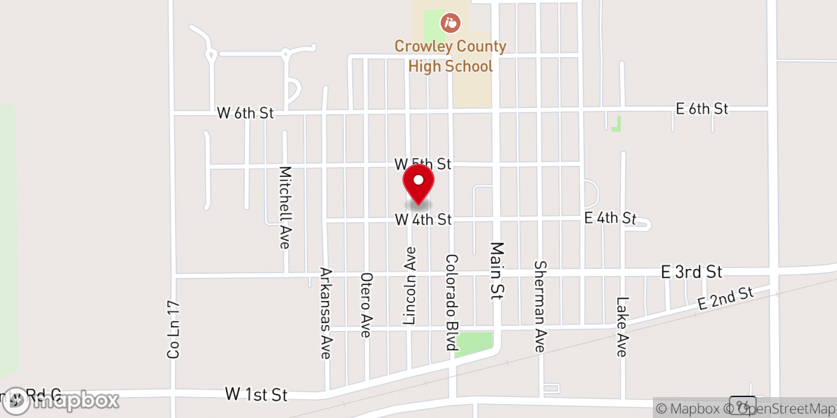 Map showing location of First Christian Church