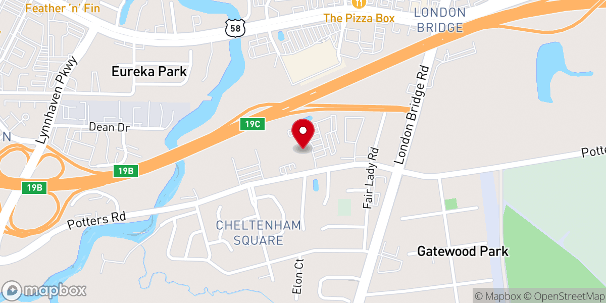 Map showing location of London Bridge Church