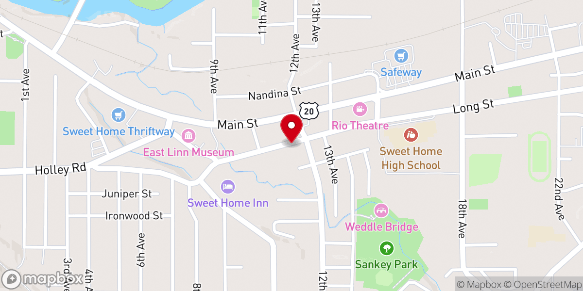 Map showing location of Shem Food Bank