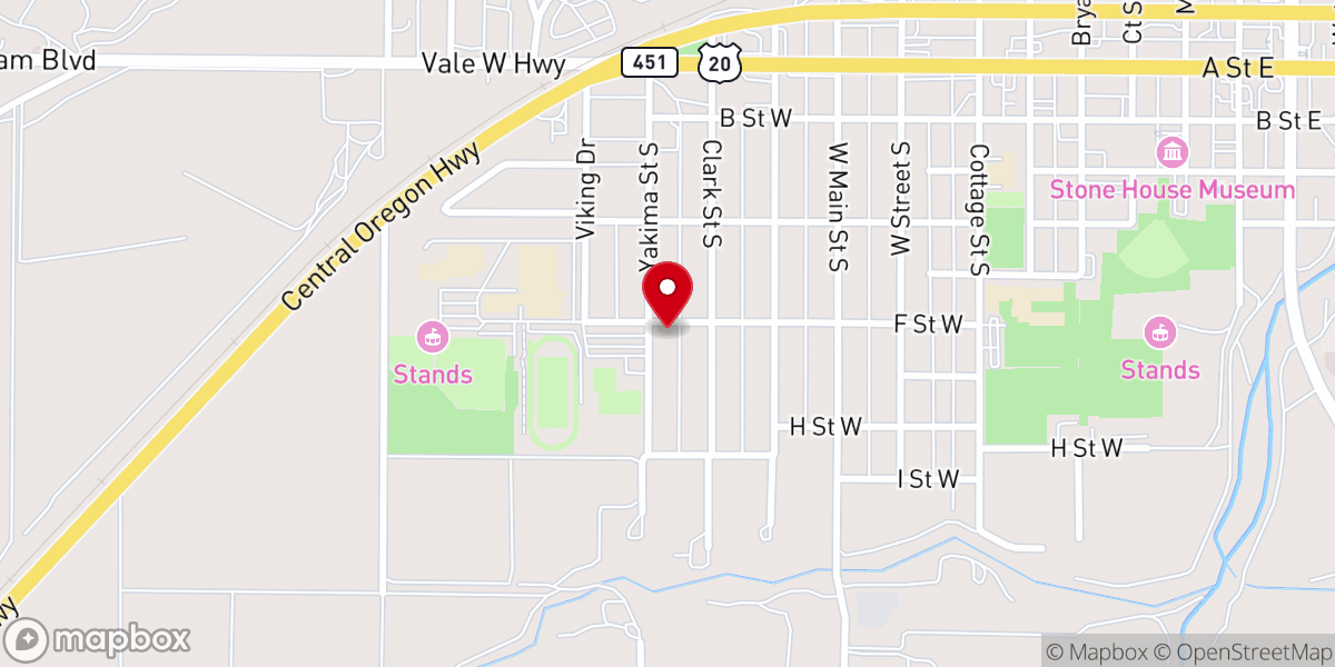 Map showing location of Grace Lutheran Church