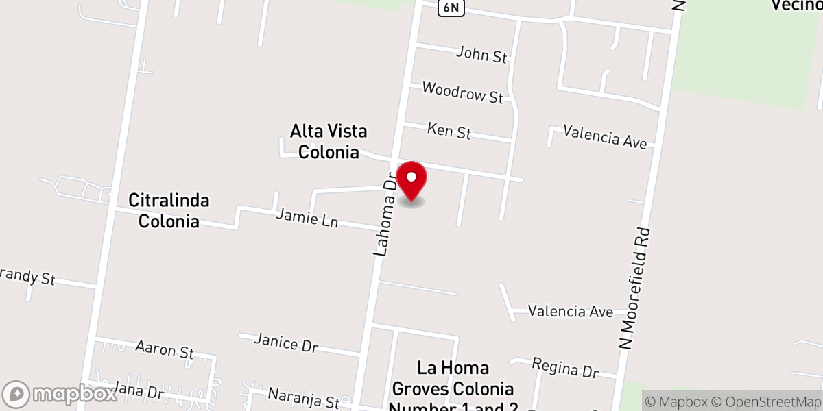 Map showing location of Iglesia La Vid Verdadera