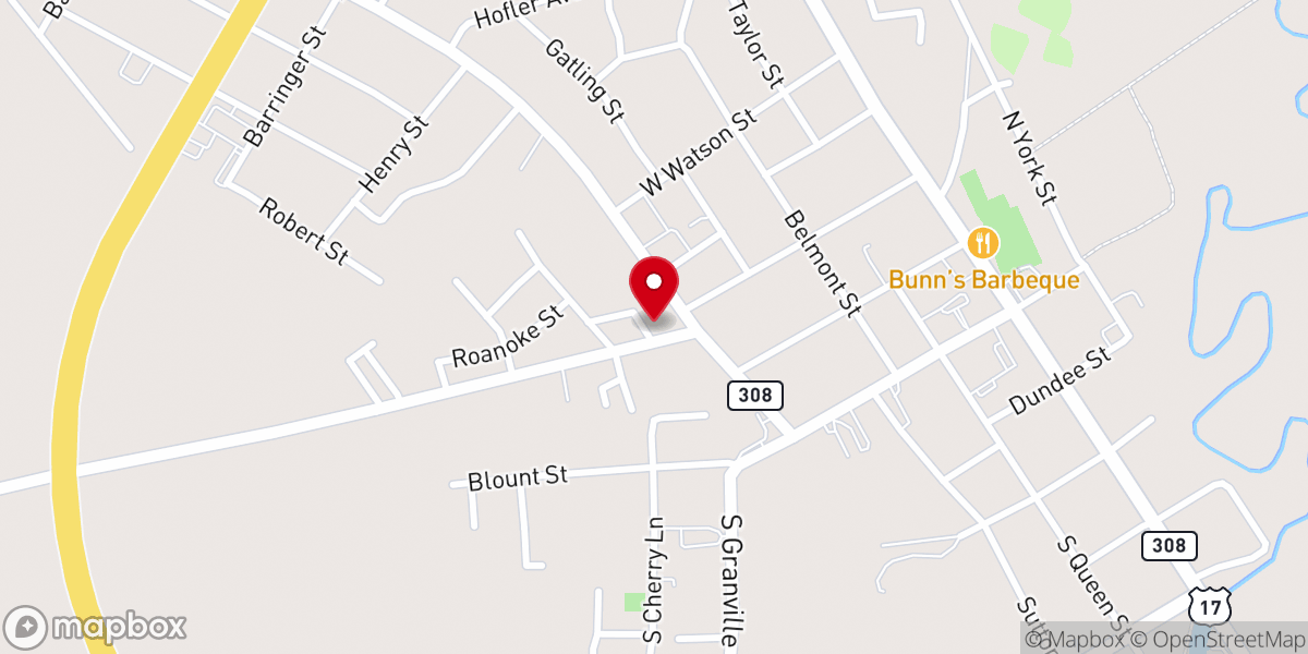 Map showing location of Zion Bethlehem Baptist Church