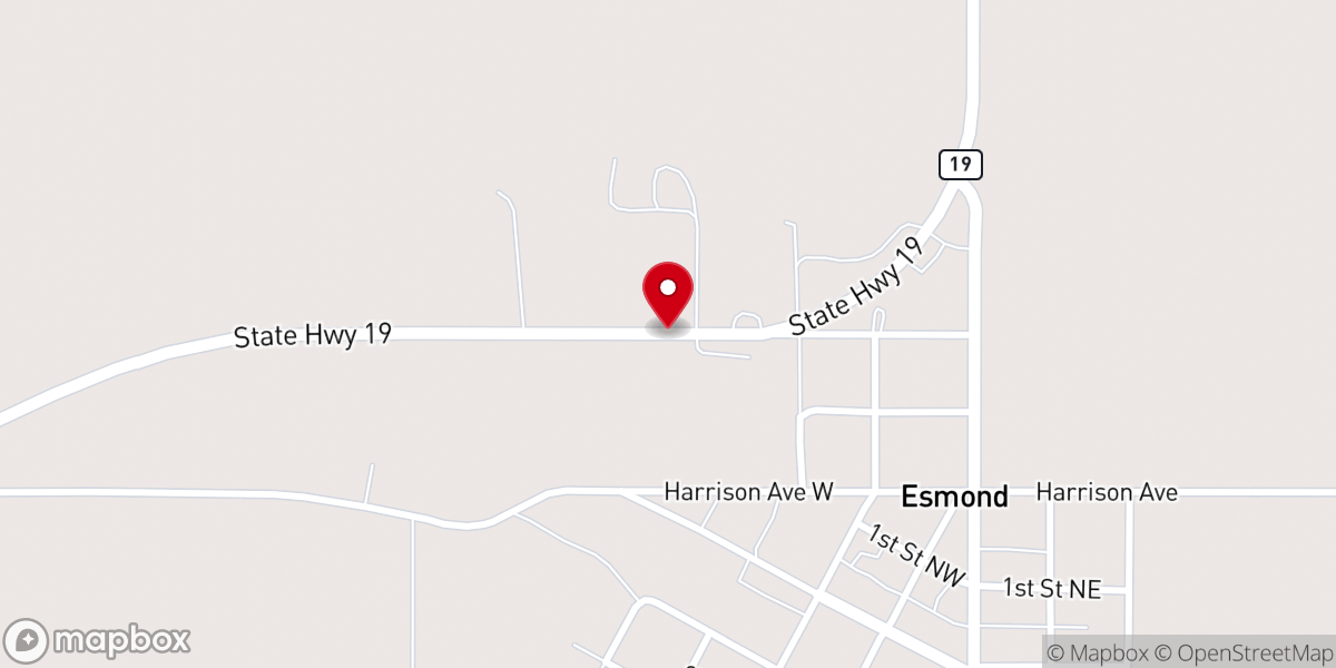 Map showing location of Bethany Evangelical Free Church