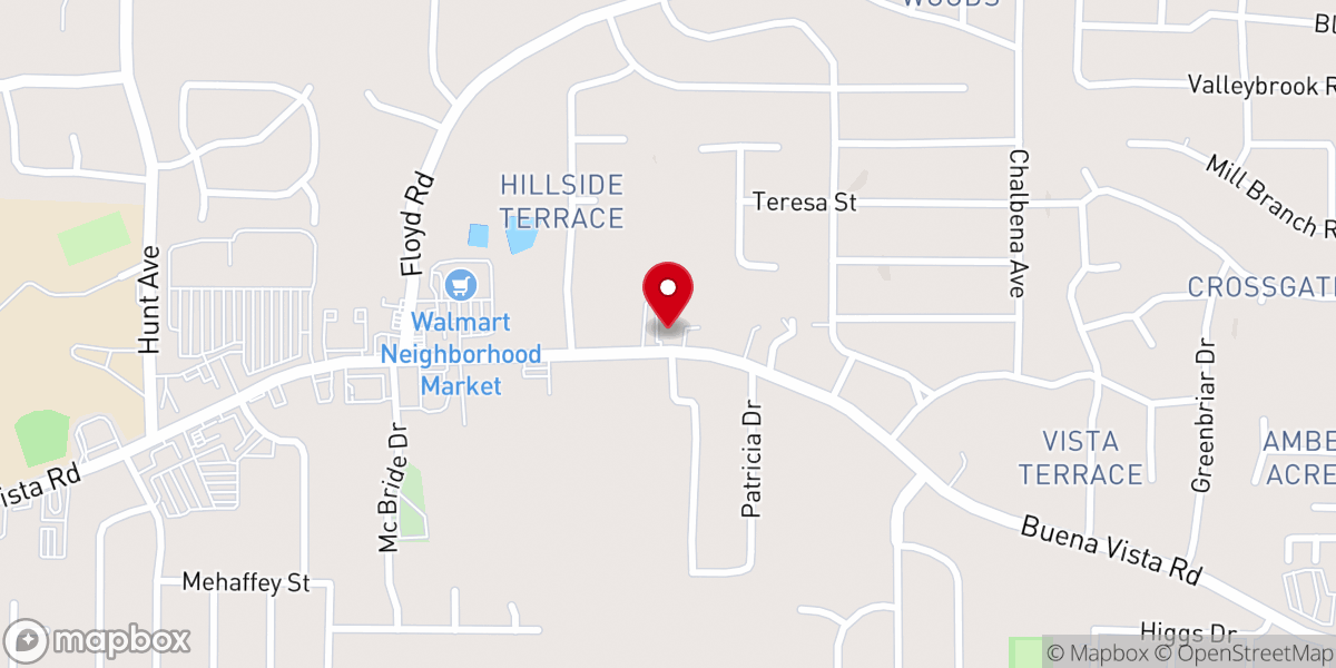 Map showing location of For All Nations Church