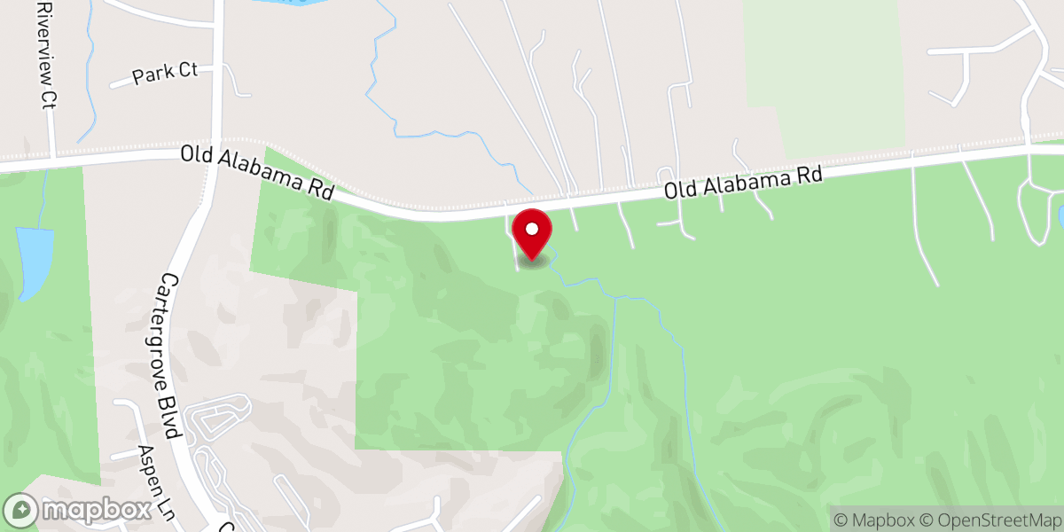 Map showing location of Creekside Fellowship Church