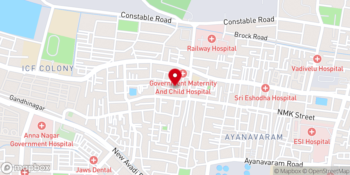 Map showing location of C.S.I St. James Church