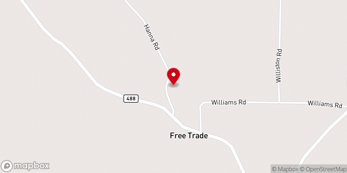 Map showing location of Freetrade Church of God