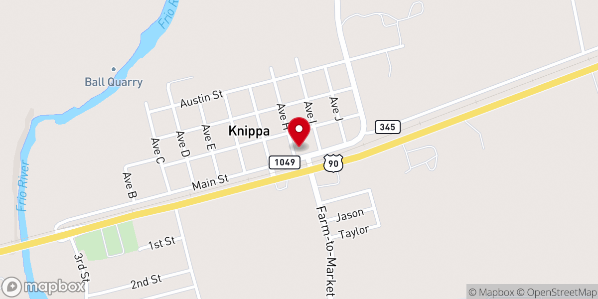 Map showing location of Templo Jehová Jireh