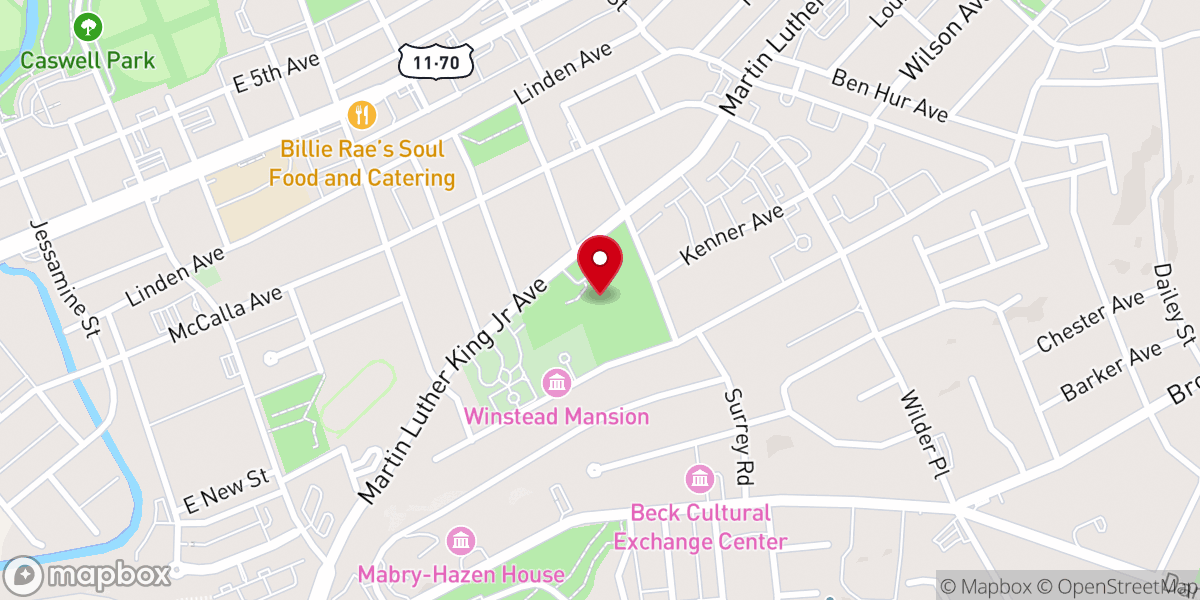 Map showing location of Dr Walter Hardy Park