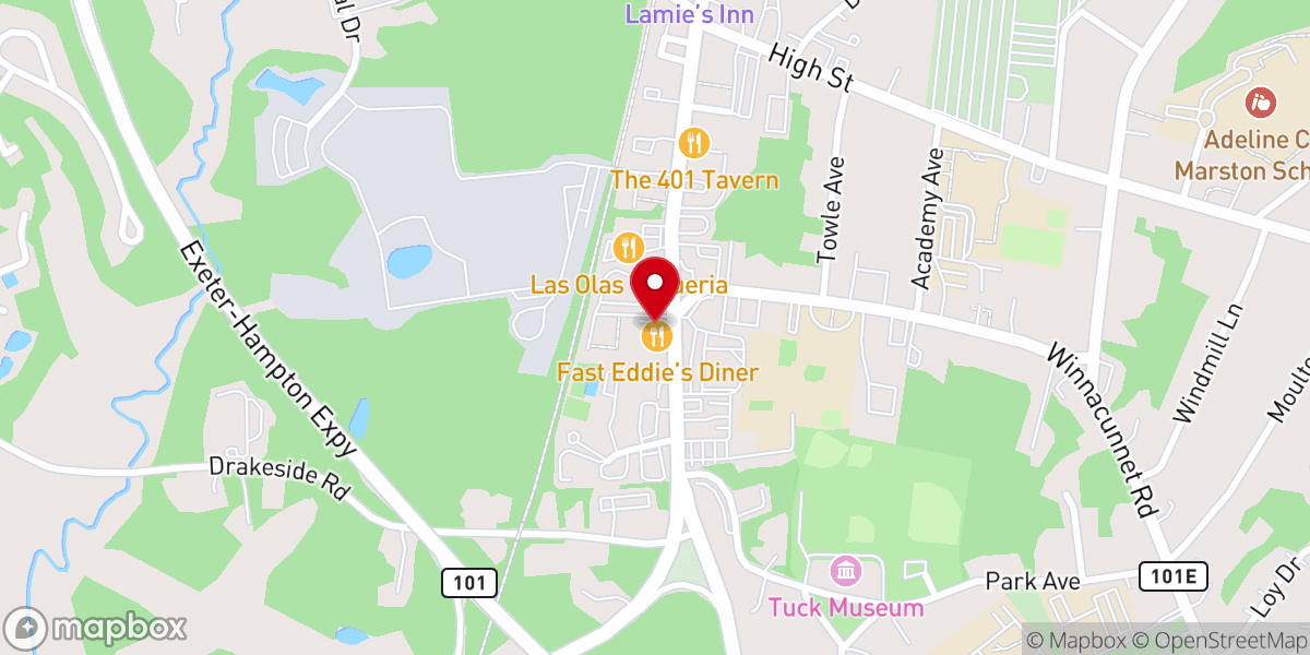 Map showing location of Salvation Army Service Center