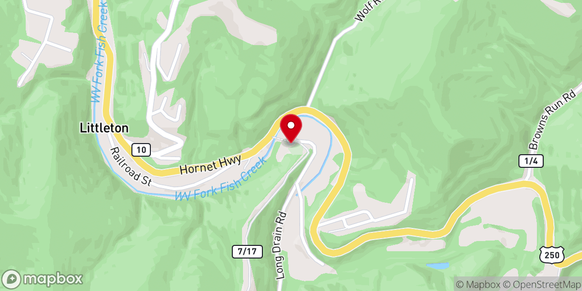 Map showing location of LITTLETON CATHOLIC CHURCH