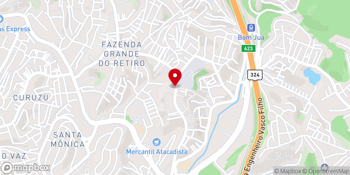 Map showing location of IGREJA BATISTA REDENCAO - SALVADOR