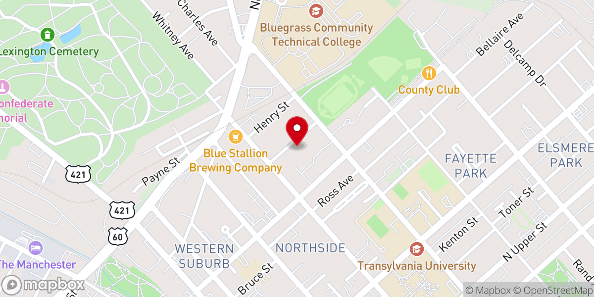 Map showing location of Powerhouse Church of God