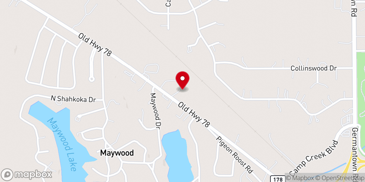Map showing location of Holy Cross Episcopal Church
