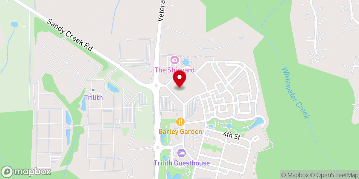Map showing location of Passion City Church Trilith