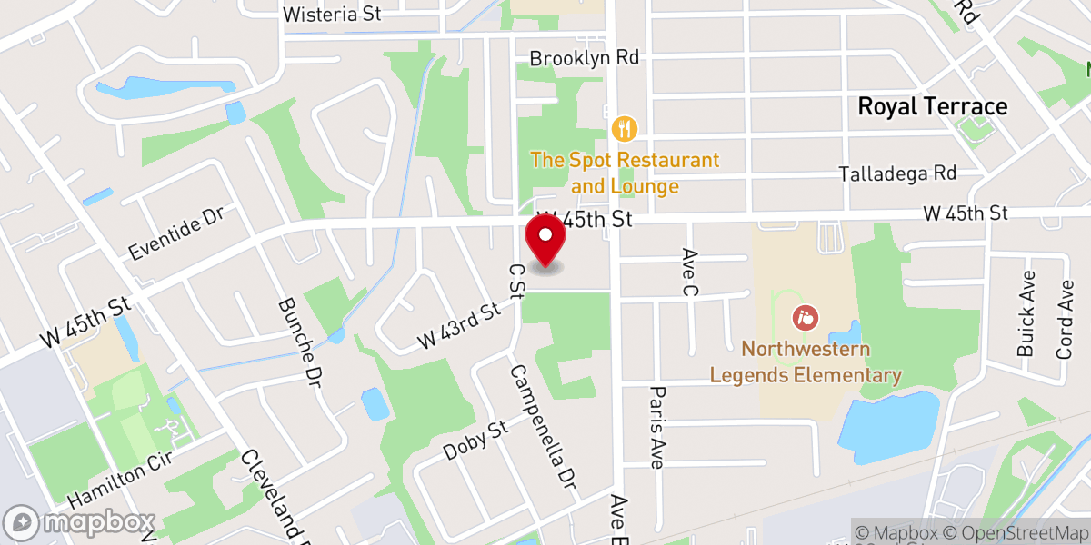 Map showing location of Believers of Christ Temple Ministry