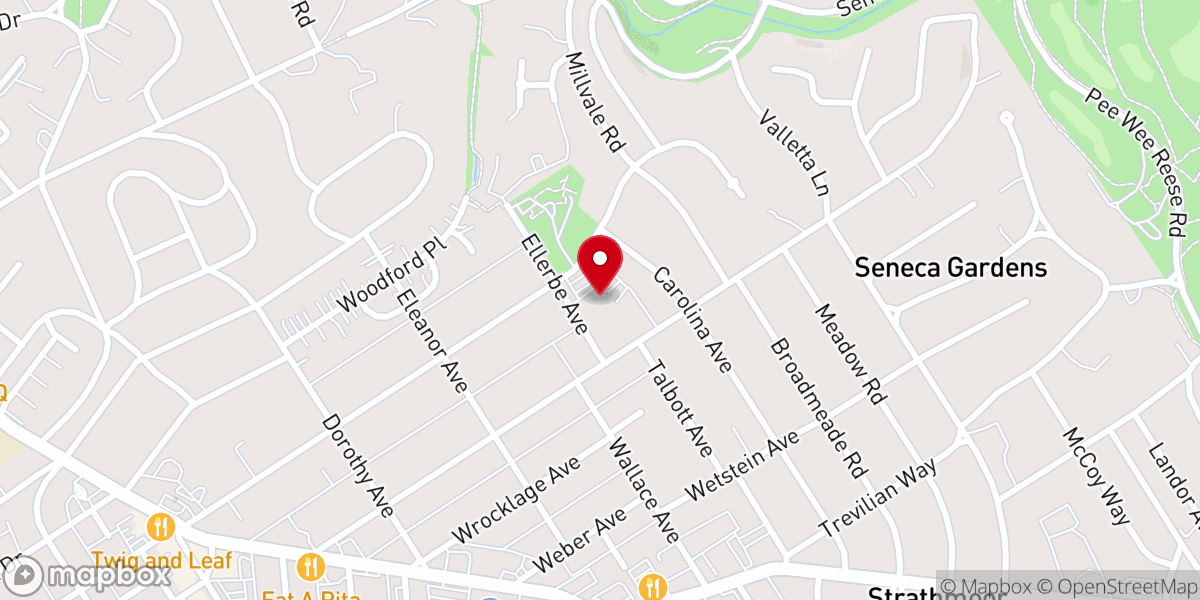 Map showing location of Congregation Adath Jeshurun