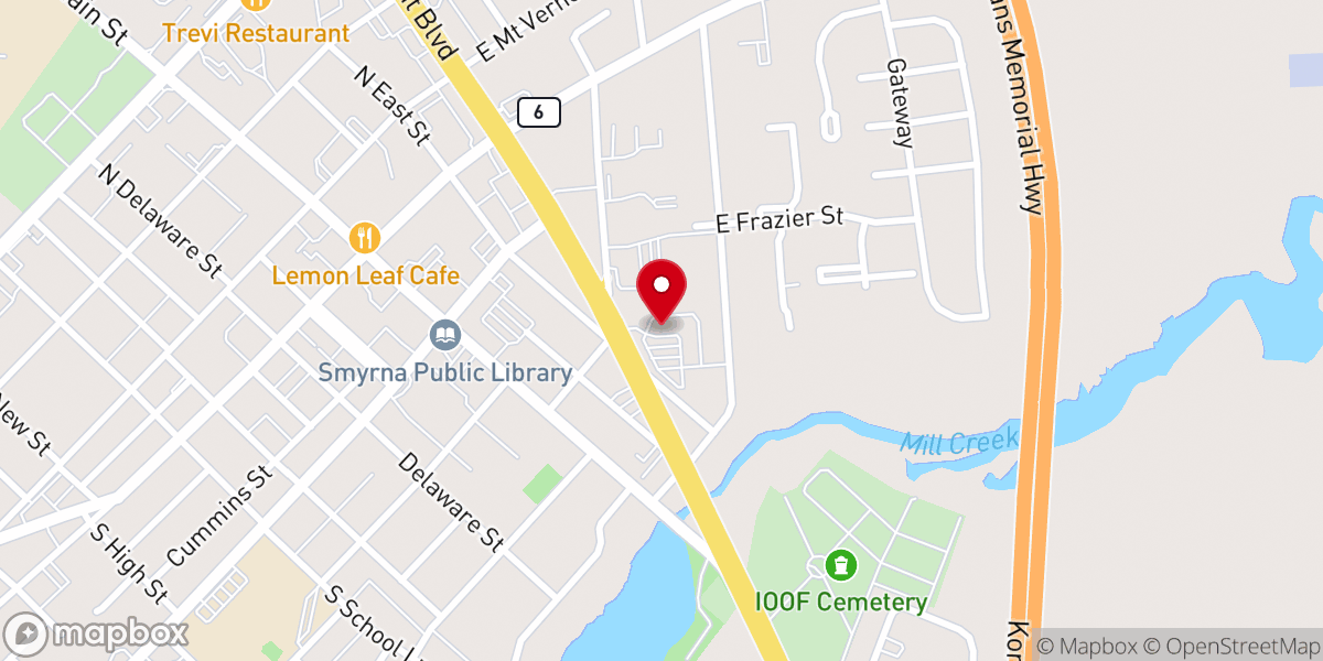 Map showing location of Health & Social Services Department