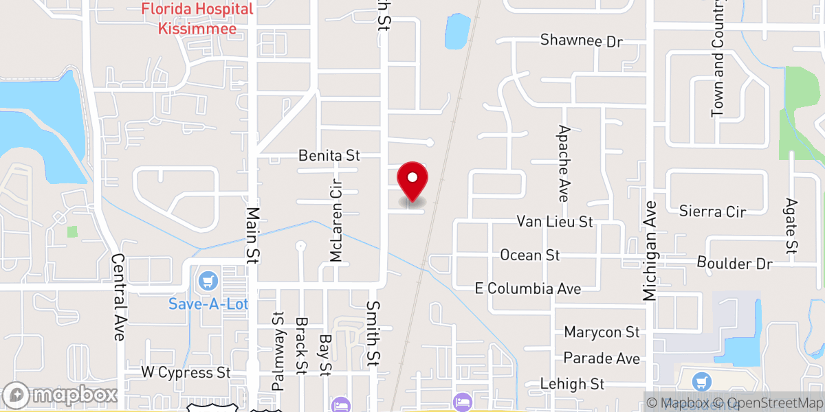 Map showing location of Mount Zion Seventh-day Adventist Church