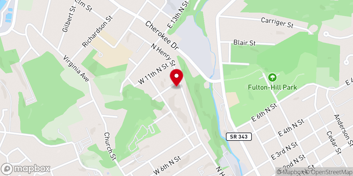 Map showing location of The Upper Room Church of God