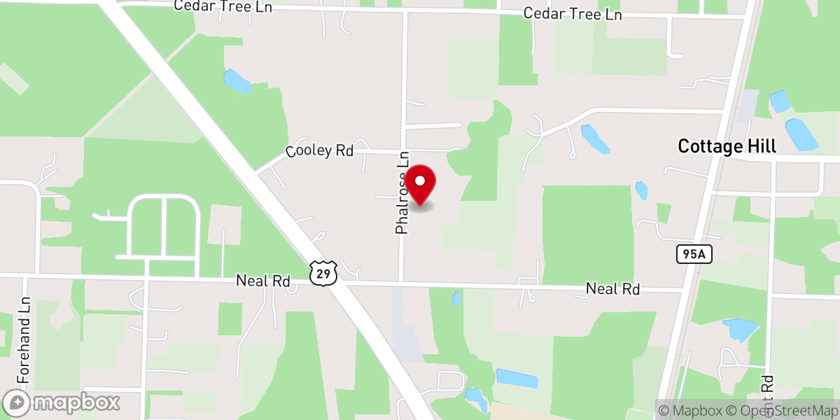 Map showing location of Church of God Cantonment Inc