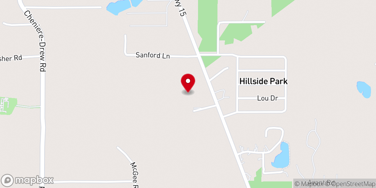 Map showing location of The Father's House Worship Center