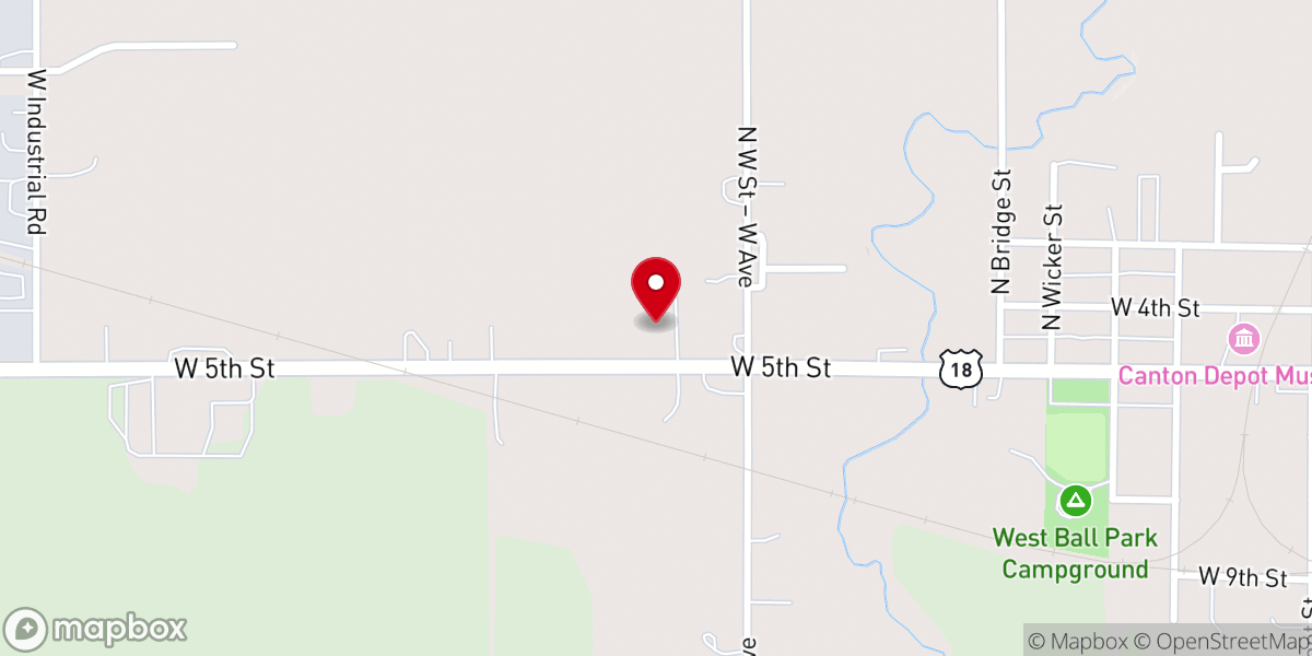 Map showing location of Redeemer Free Lutheran Church