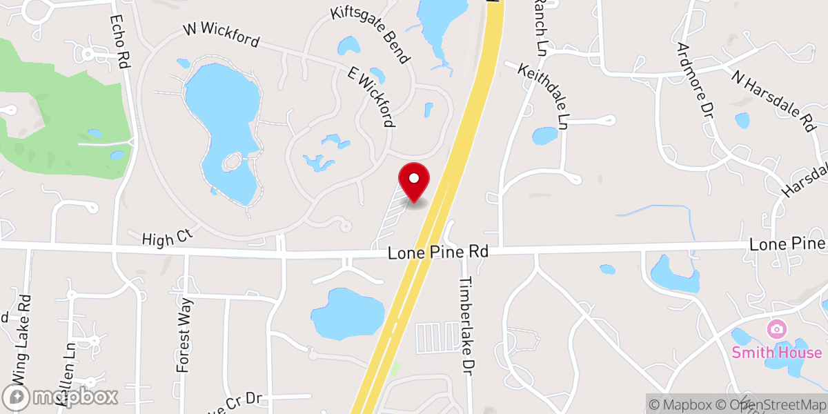 Map showing location of Cross of Christ Lutheran Church