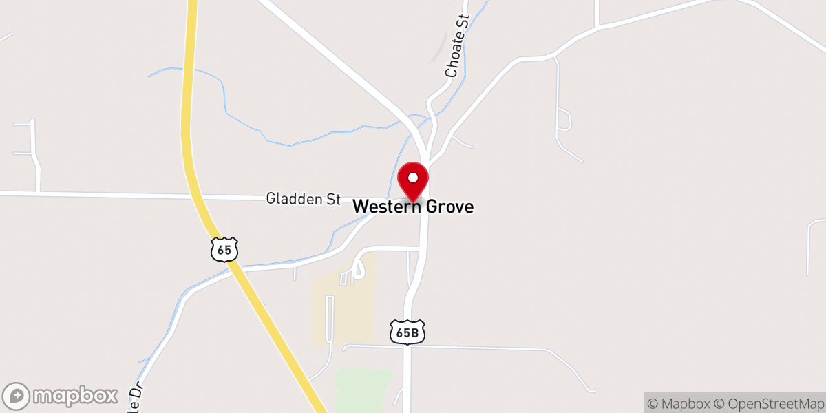 Map showing location of New Hope Tabernacle of Faith