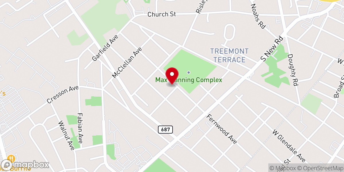 Map showing location of Iglesia De Dios Monte Horeb