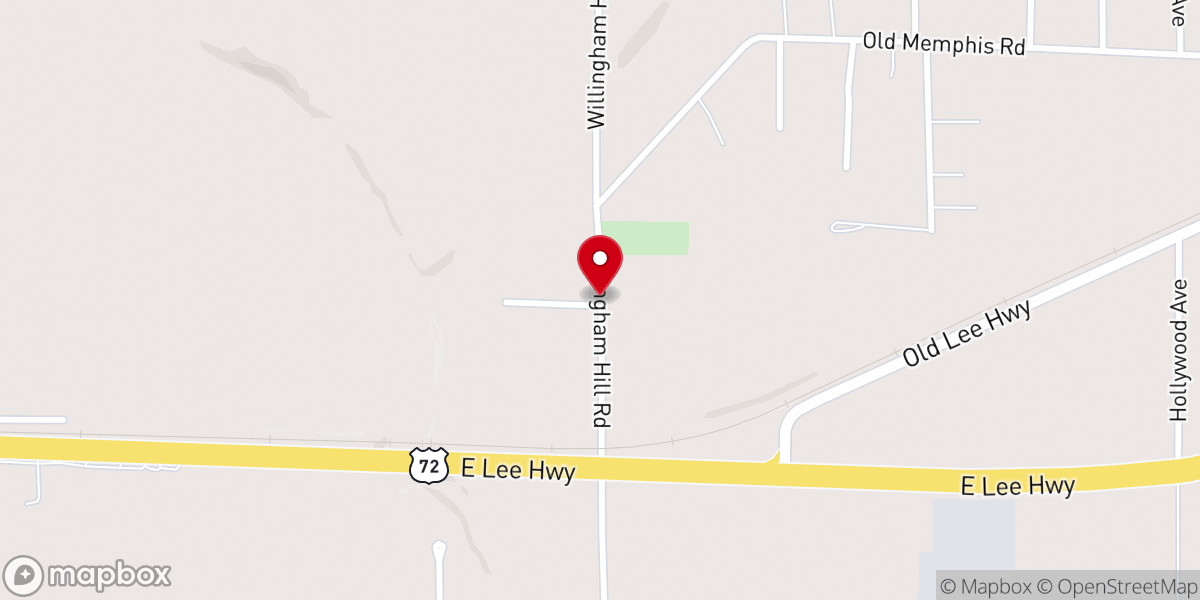 Map showing location of Family Worship Center