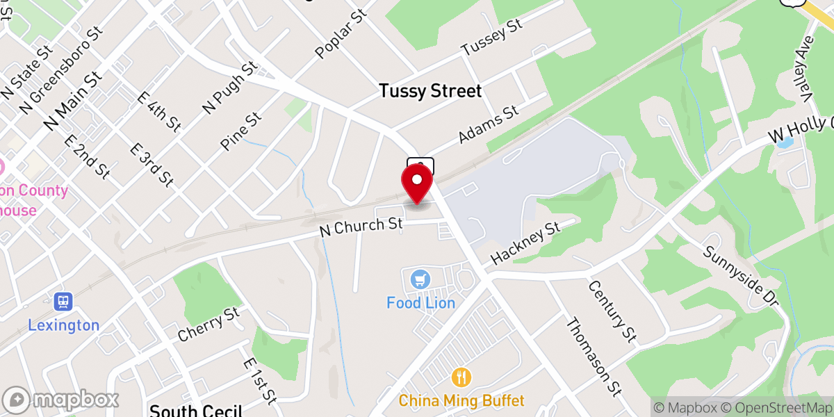 Map showing location of Second Reformed United Church of Christ